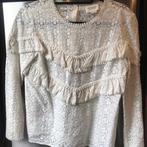 Sezane Lace Blouse